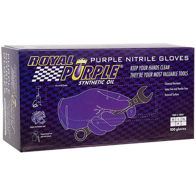 Royal Purple Black Nitrile Glove - MD