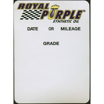 Royal Purple Oil Change Sticker (Roll of 500)