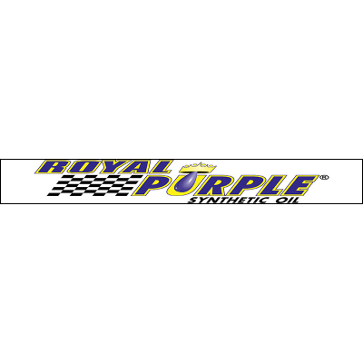 Royal Purple Windshield Sticker - White